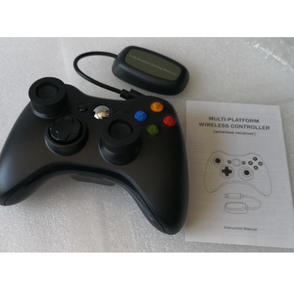 2.4G Wireless Controller for Xbox 360 & PC with USB Wireless Receiver